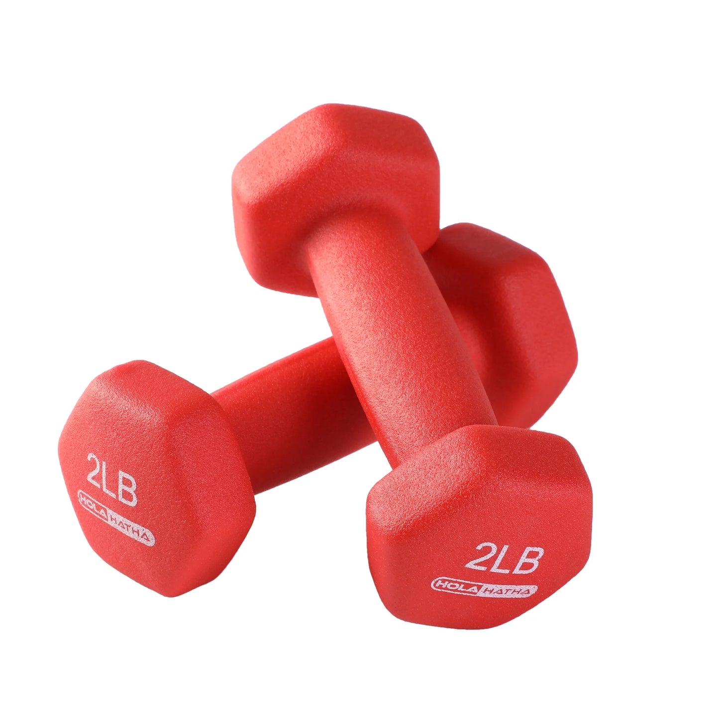Neoprene Hex Dumbbell Set - 2-5 Lb Weights with Rack - 6 Piece