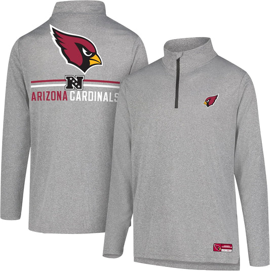 Men'S NFL Official Super Soft Quarter Zip Long Sleeve T-Shirt