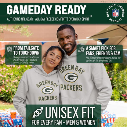 NFL Gameday Hoodie Pullover Sweatshirt for Men and Women | Officially Licensed NFL Gameday Fleece Pullover - Kangaroo Pocket, Ribbed Cuffs, Drawstring Hood, Unisex Fit